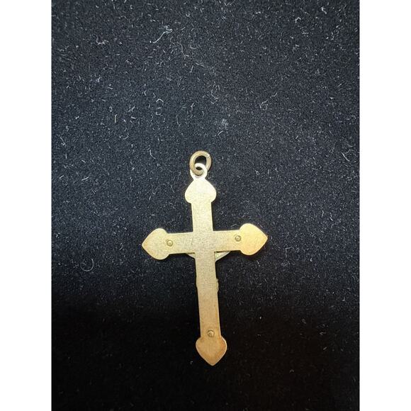 11 Religious Cross Pendants Contains Mixed metals, Stone, Sterling Silver 925 - Picture 5 of 6